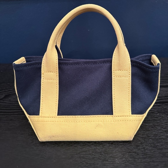 Ralph Lauren Mini Handbag in Yellow & Navy - Picture 4 of 9